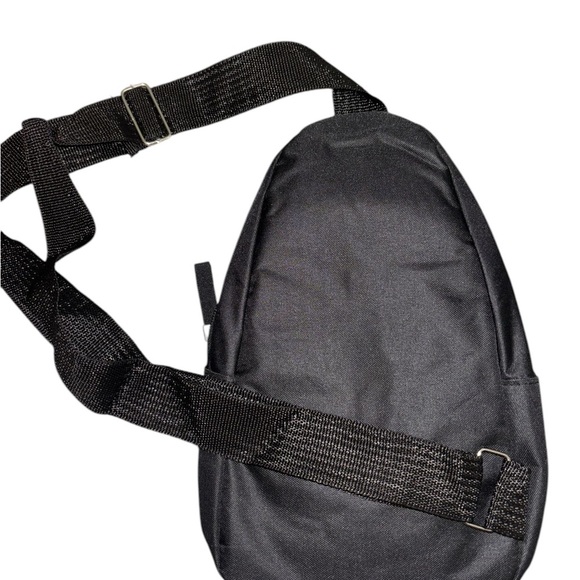 Jiutibaodai Shoulder Bag Men’s Black Cross Chest 2 Pockets Adjustable Strap(045) - Picture 3 of 4